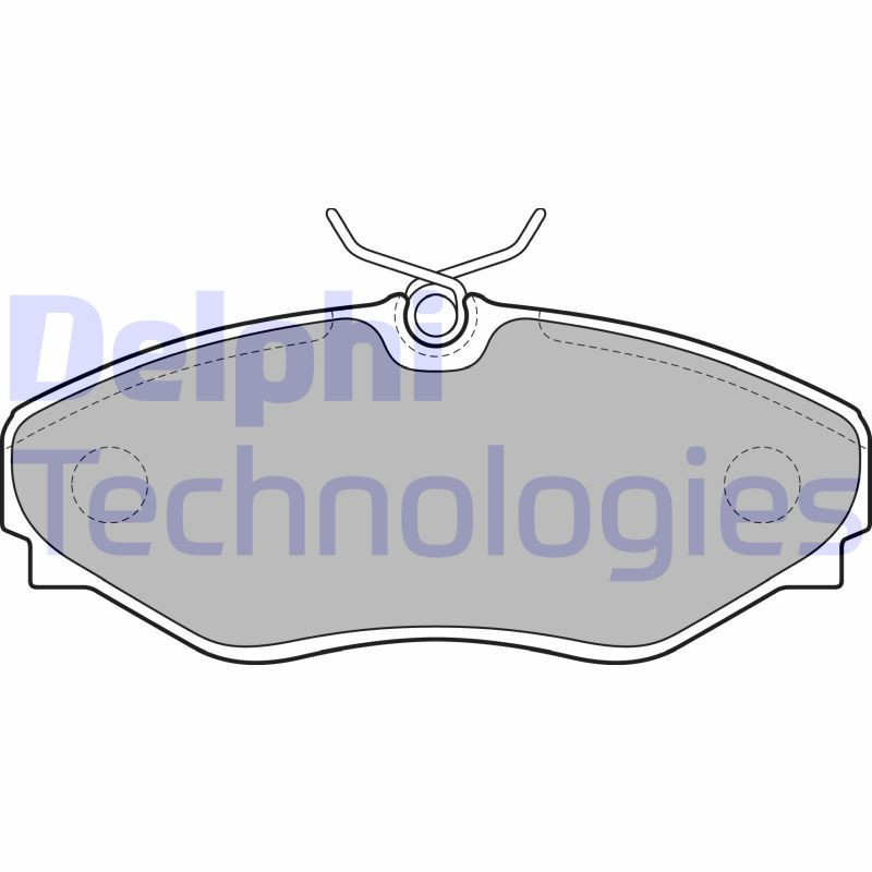 DELPHI LP1767 Plaquettes de frein Avant pour