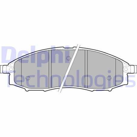 DELPHI LP1772 Pastiglie freno Anteriore per