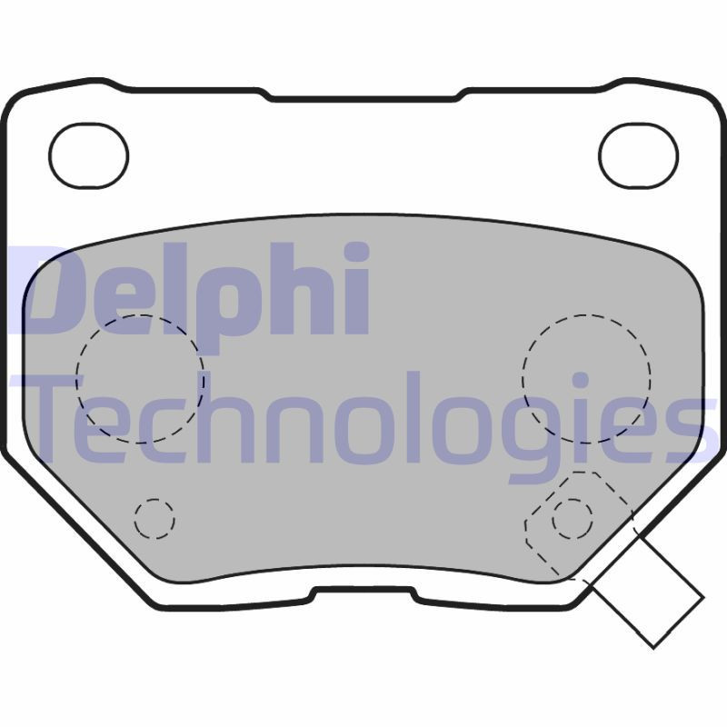 DELPHI LP1780 Brzdové platničky Zadné pre