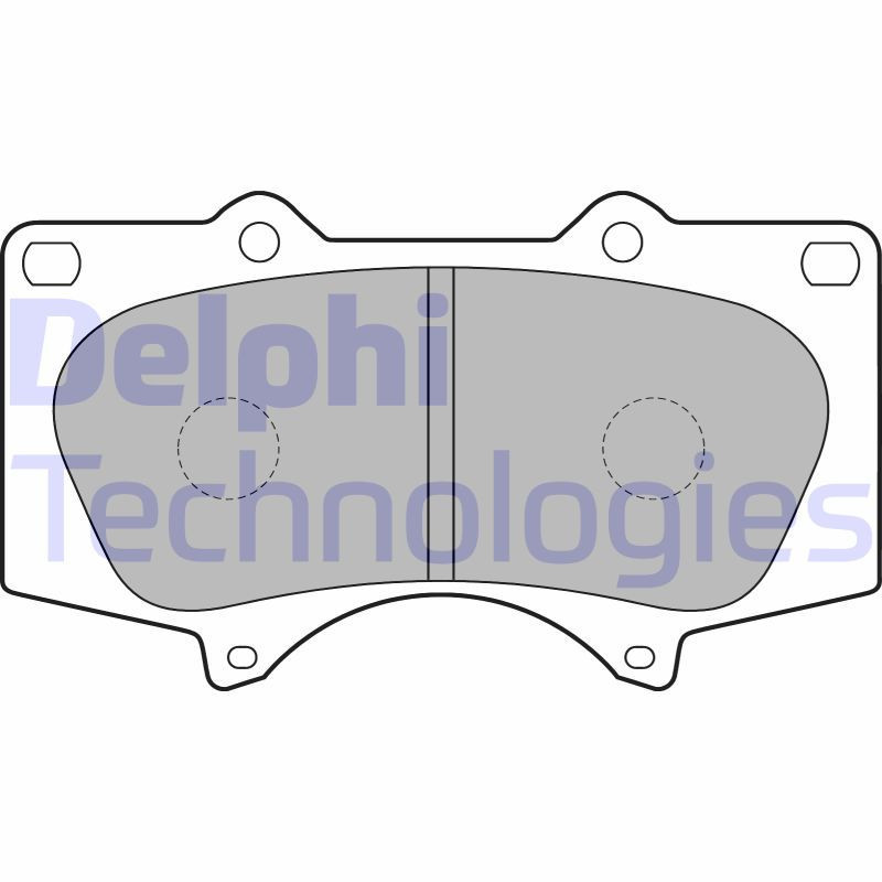 DELPHI LP1782 Brzdové platničky Predné pre