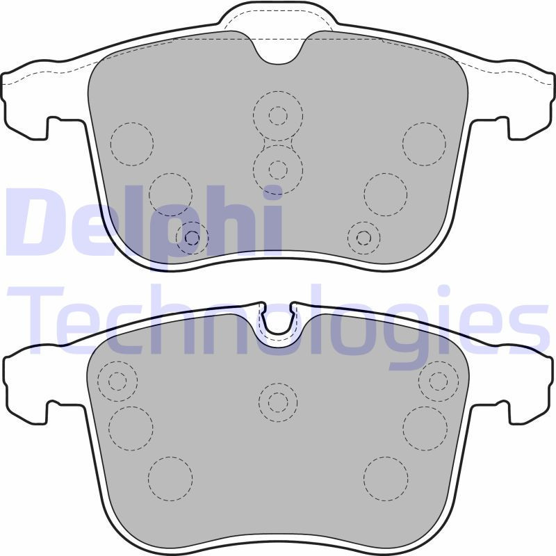 DELPHI LP1783 Brzdové platničky Predné pre