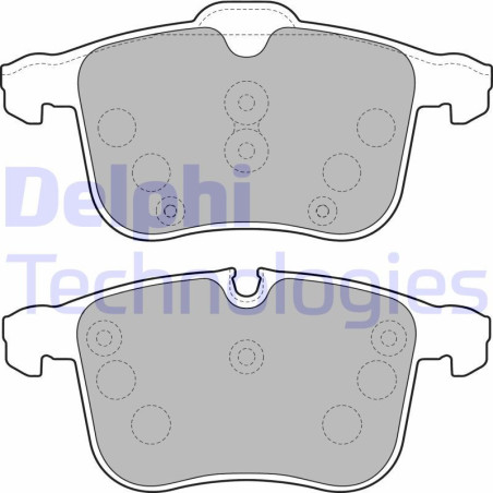 DELPHI LP1783 Brzdové platničky Predné pre