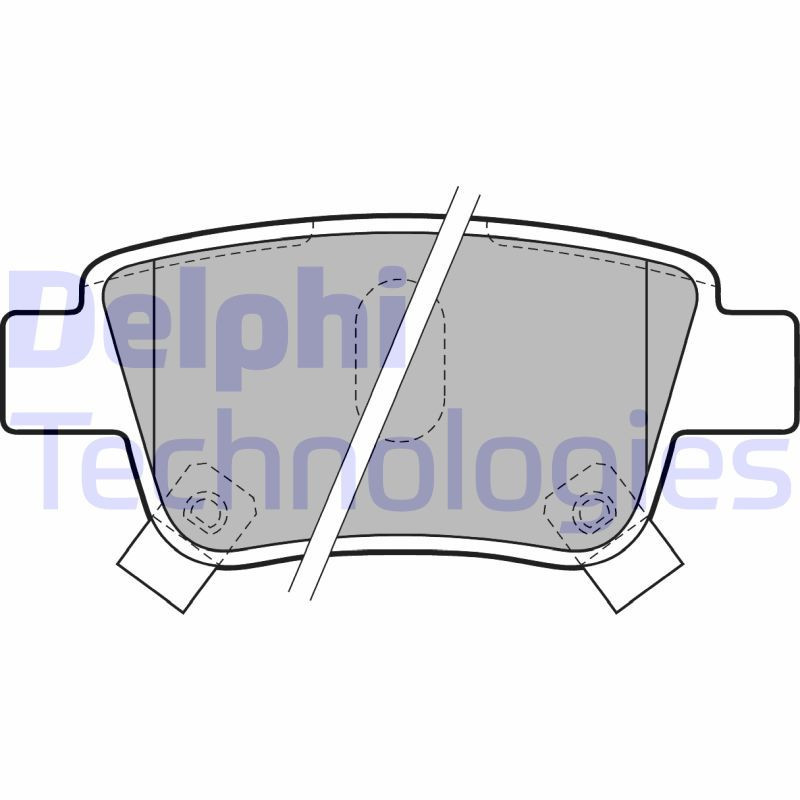DELPHI LP1785 Pastiglie freno Posteriore per