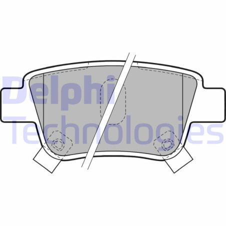 DELPHI LP1785 Klocki hamulcowe Tył dla