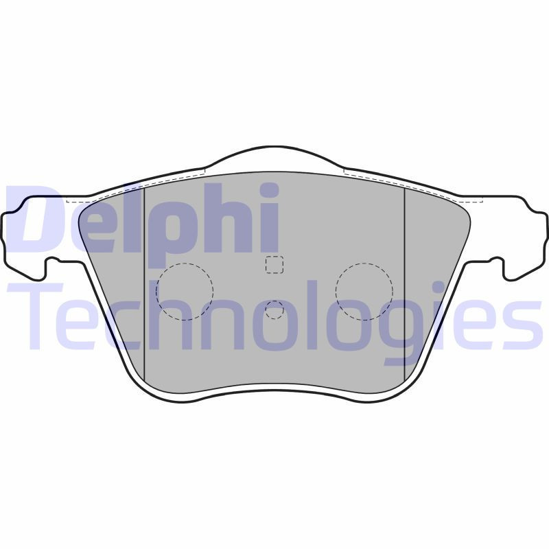 DELPHI LP1787 Brzdové platničky Predné pre