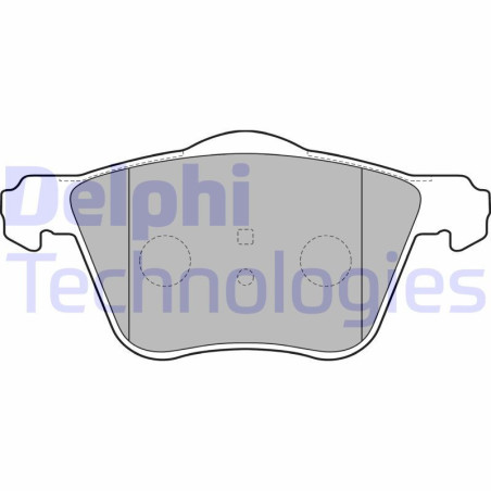 DELPHI LP1787 Brzdové platničky Predné pre