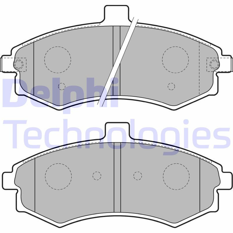 DELPHI LP1788 Pastiglie freno Anteriore per