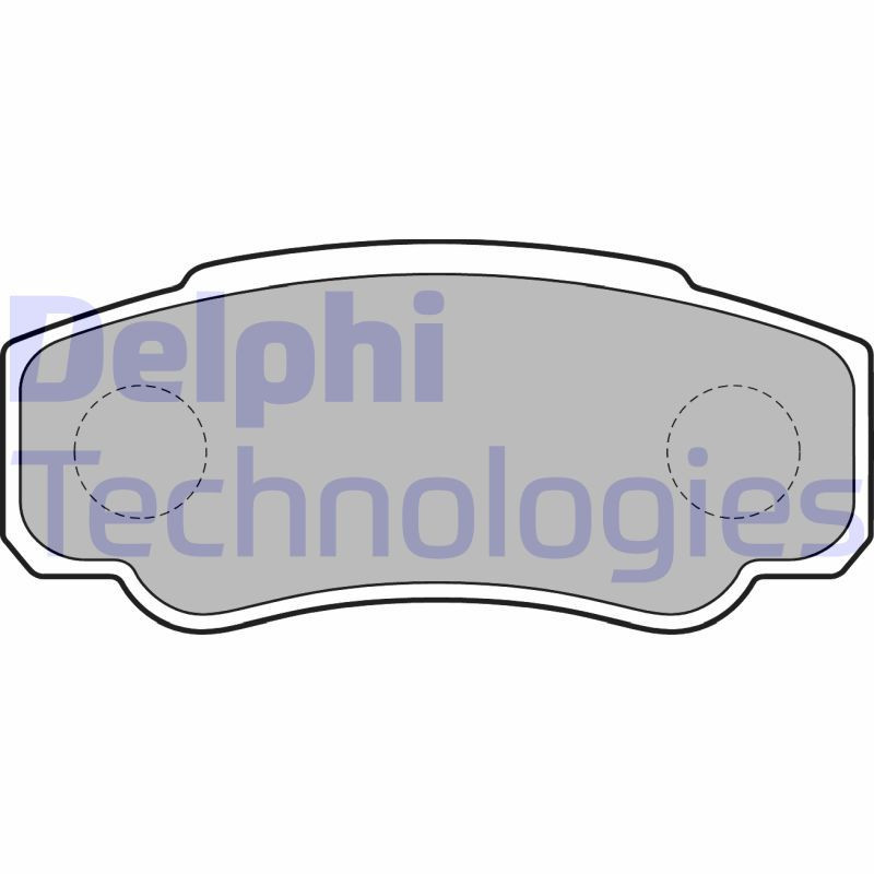 DELPHI LP1790 Pastillas de freno Trasero para