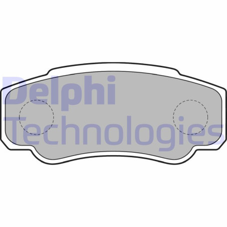 DELPHI LP1790 Brzdové platničky Zadné pre