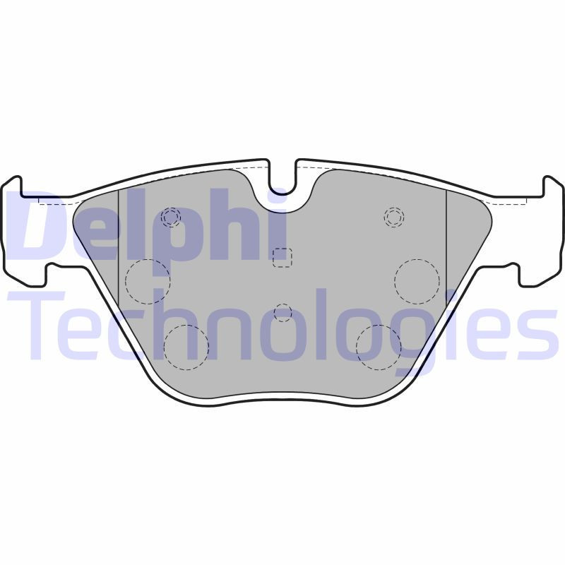 DELPHI LP1794 Brzdové platničky Predné pre