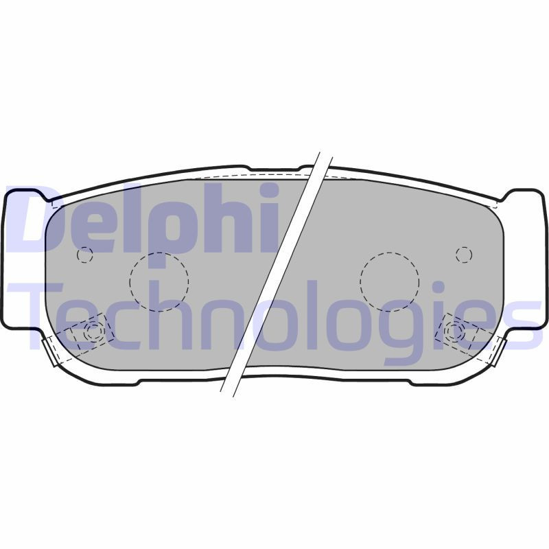 DELPHI LP1797 Pastiglie freno Posteriore per
