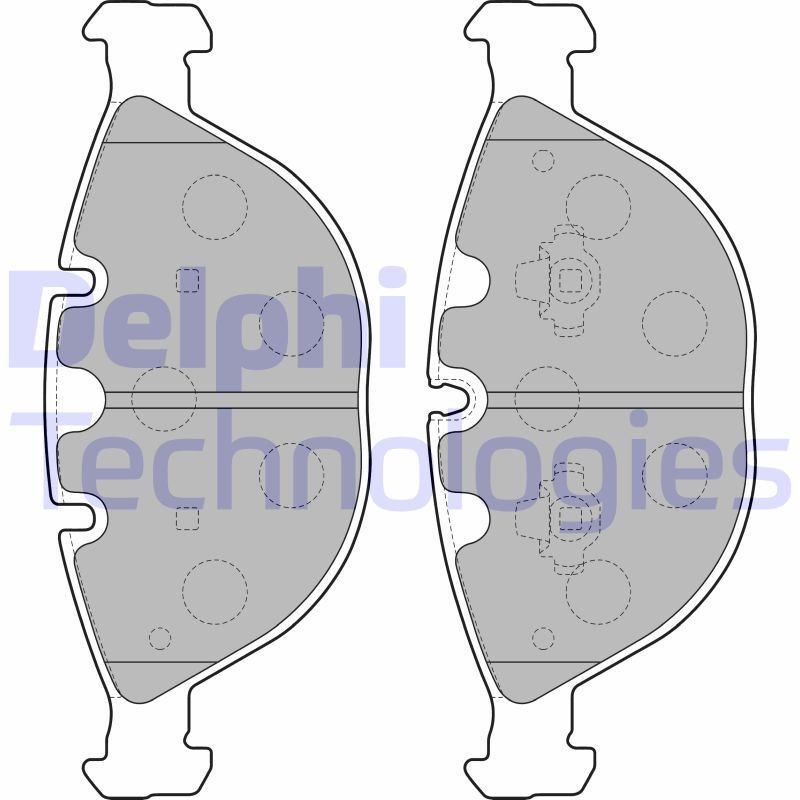 DELPHI LP1798 Pastiglie freno Anteriore per
