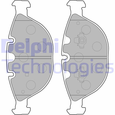 DELPHI LP1798 Brzdové platničky Predné pre
