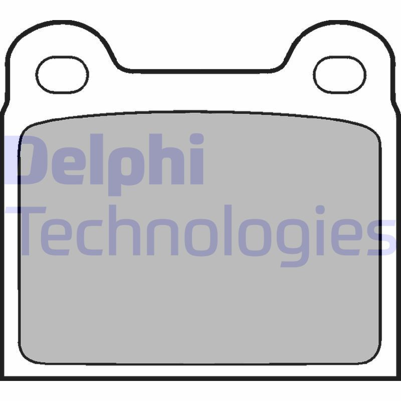 DELPHI LP18 Plaquettes de frein Avant pour