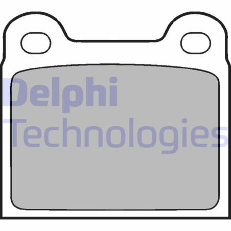 DELPHI LP18 Brzdové platničky Predné pre