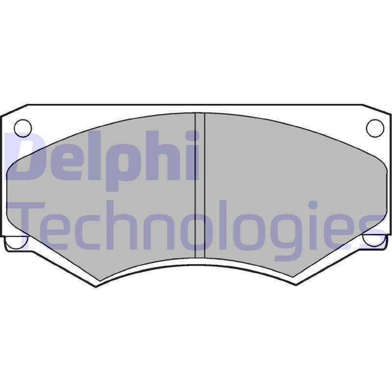 DELPHI LP180 Pastillas de freno Delantero para