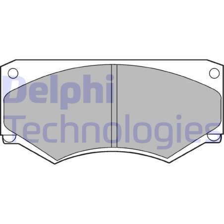 DELPHI LP180 Brzdové platničky Predné pre