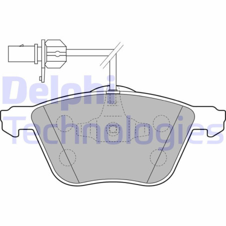 DELPHI LP1801 Pastiglie freno Anteriore per