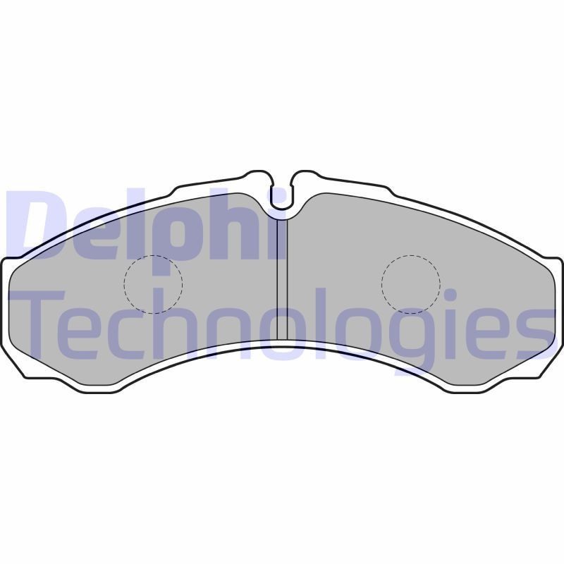 DELPHI LP1802 Brzdové platničky Predné pre