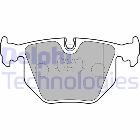 DELPHI LP1803 Pastillas de freno Trasero para