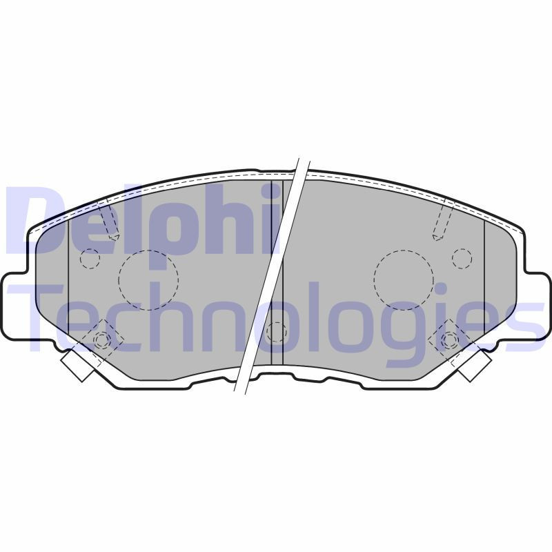DELPHI LP1806 Klocki hamulcowe Przód dla