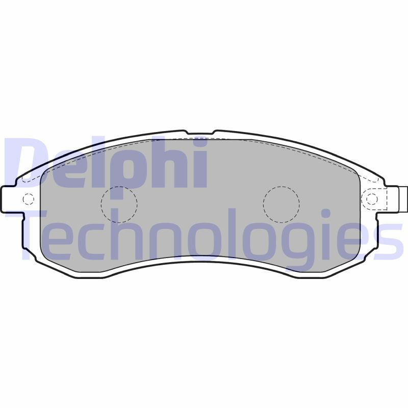 DELPHI LP1808 Brzdové platničky