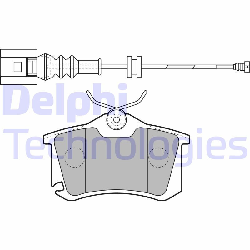 DELPHI LP1815 Pastiglie freno Posteriore per