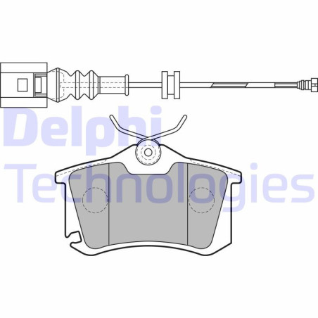 DELPHI LP1815 Klocki hamulcowe Tył dla