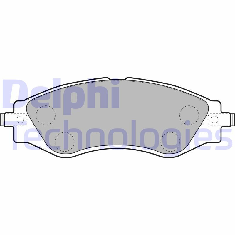 DELPHI LP1816 Pastiglie freno Anteriore per