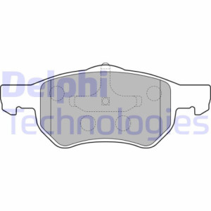 DELPHI LP1818 Pastiglie freno Anteriore per