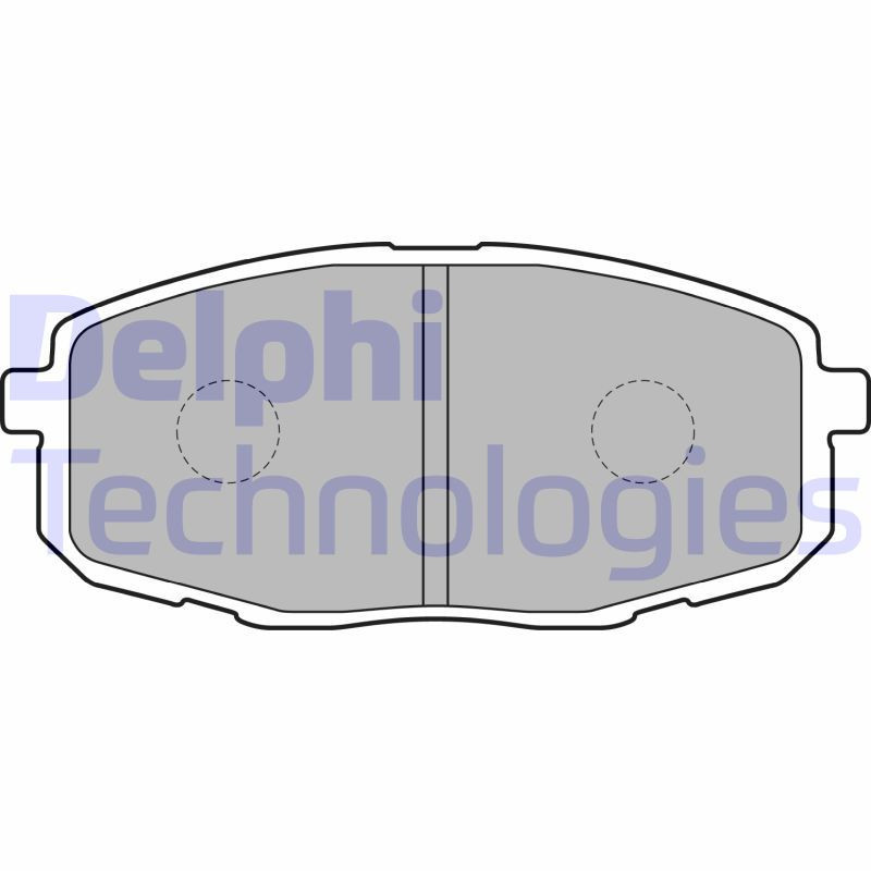 DELPHI LP1819 Brzdové platničky Predné pre