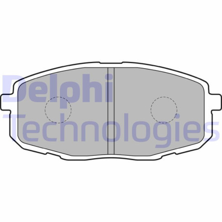 DELPHI LP1819 Pastiglie freno Anteriore per