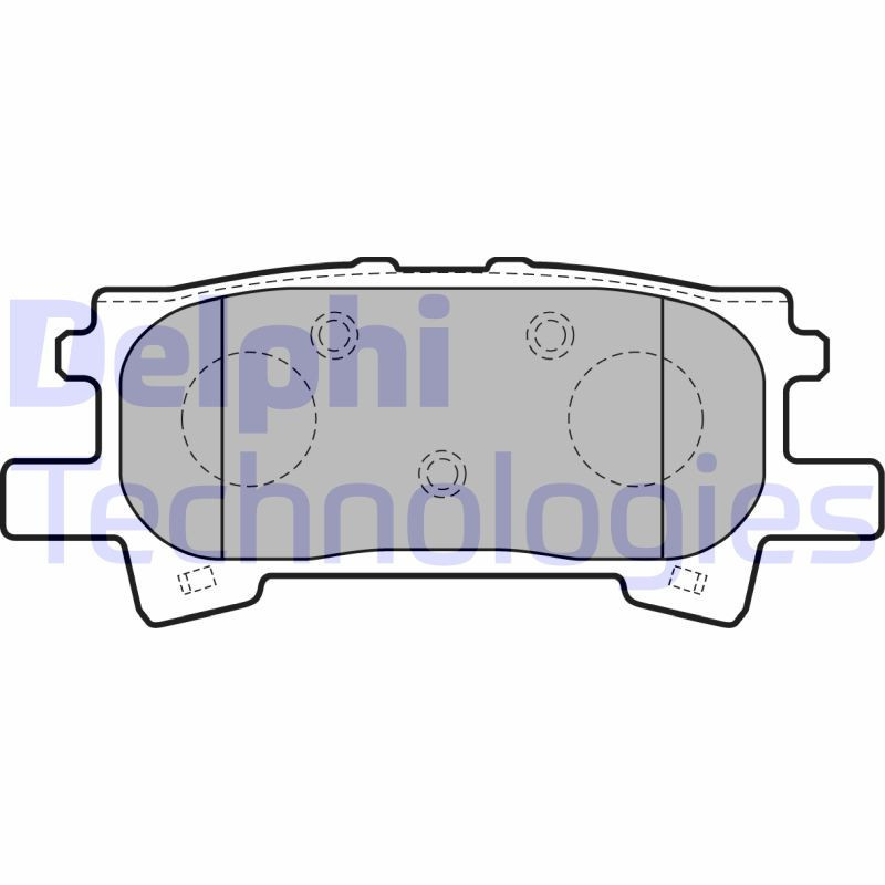 DELPHI LP1820 Klocki hamulcowe Tył dla