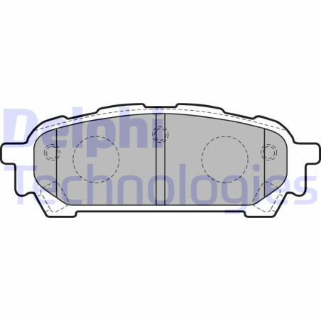 DELPHI LP1822 Pastiglie freno Posteriore per