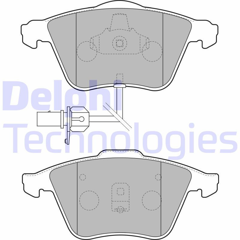 DELPHI LP1825 Brake Pads Set Front for
