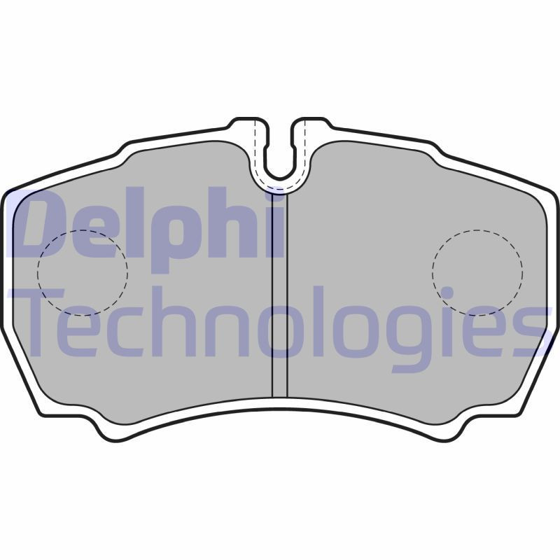 DELPHI LP1826 Pastillas de freno Trasero para