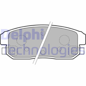 DELPHI LP1829 Plaquettes de frein Arrière pour