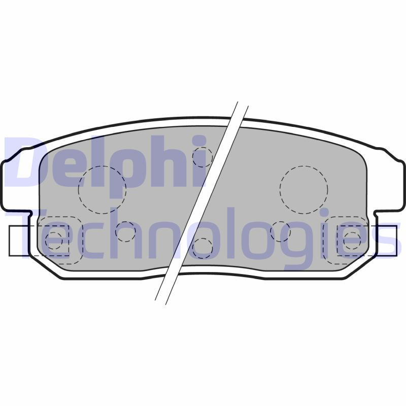 DELPHI LP1829 Klocki hamulcowe Tył dla