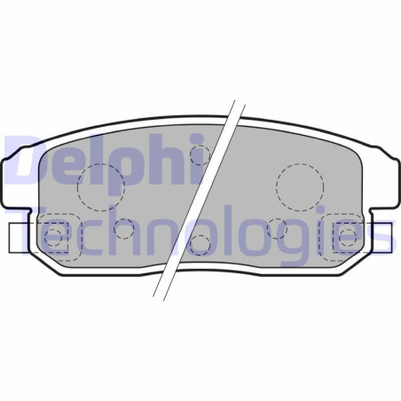 DELPHI LP1829 Plaquettes de frein Arrière pour