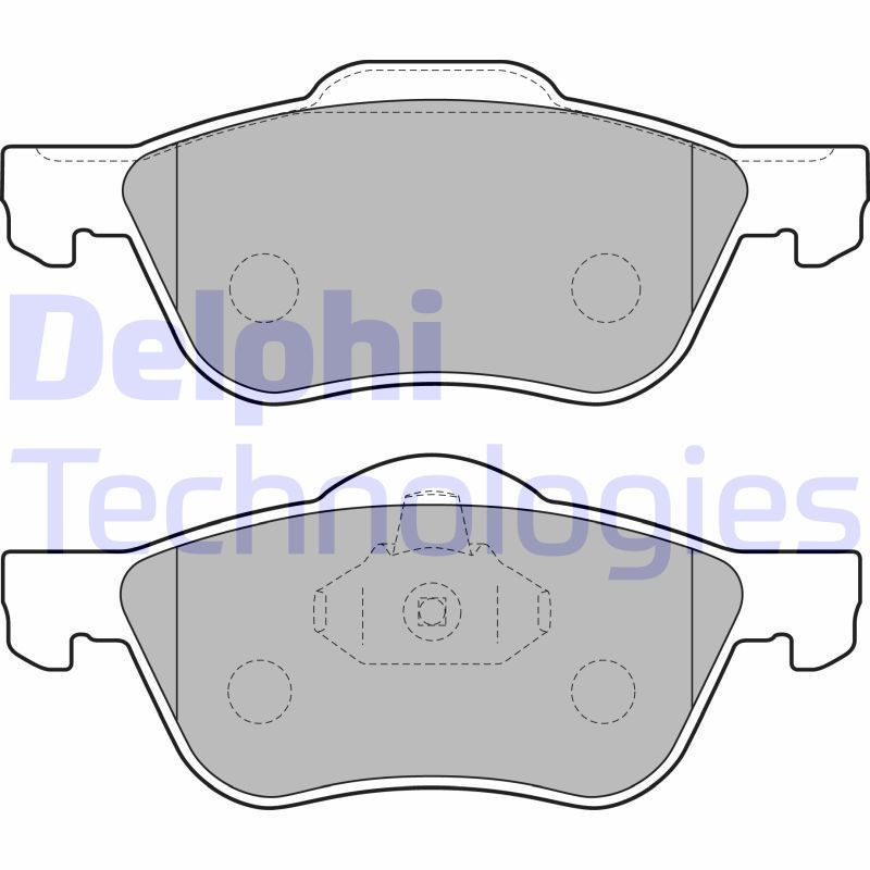DELPHI LP1830 Pastiglie freno Anteriore per