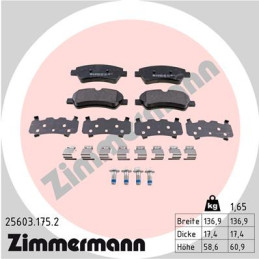 ZIMMERMANN 25603.175.2 Brake Pads