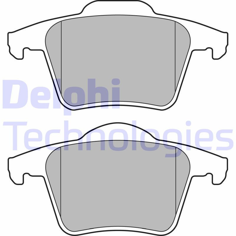 DELPHI LP1835 Pastiglie freno Posteriore per