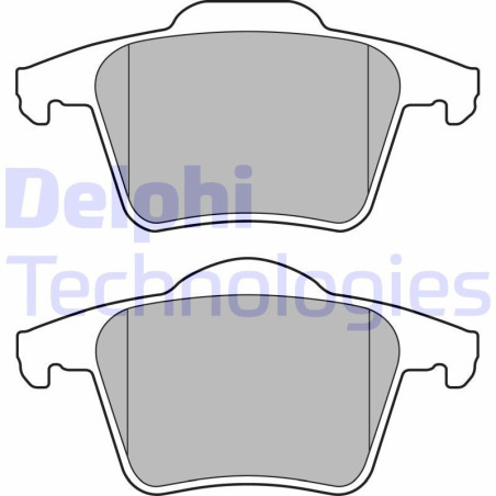 DELPHI LP1835 Pastiglie freno Posteriore per