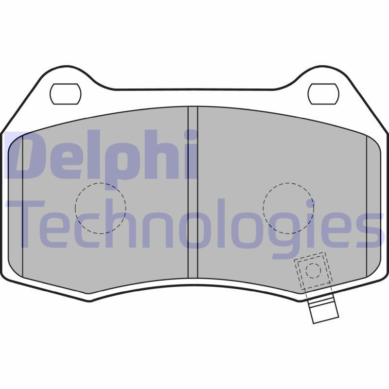 DELPHI LP1838 Pastillas de freno Delantero para