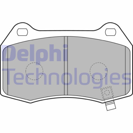 DELPHI LP1838 Brzdové platničky Predné pre