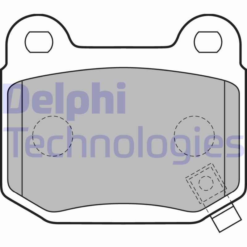 DELPHI LP1839 Pastillas de freno Trasero para