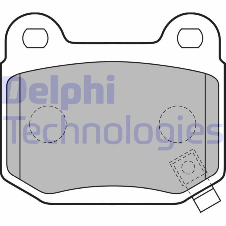 DELPHI LP1839 Brzdové platničky Zadné pre