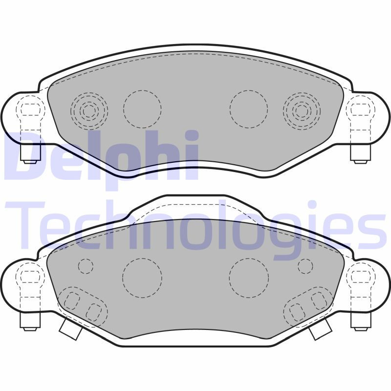 DELPHI LP1840 Pastiglie freno Anteriore per
