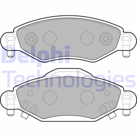 DELPHI LP1840 Brake Pads Set Front for