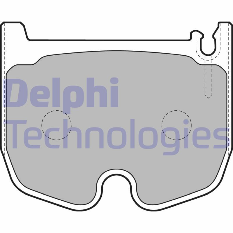 DELPHI LP1841 Brzdové platničky Predné pre